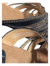 Clarks Women's Black Leather Wedge Sandals Size 5 1/2