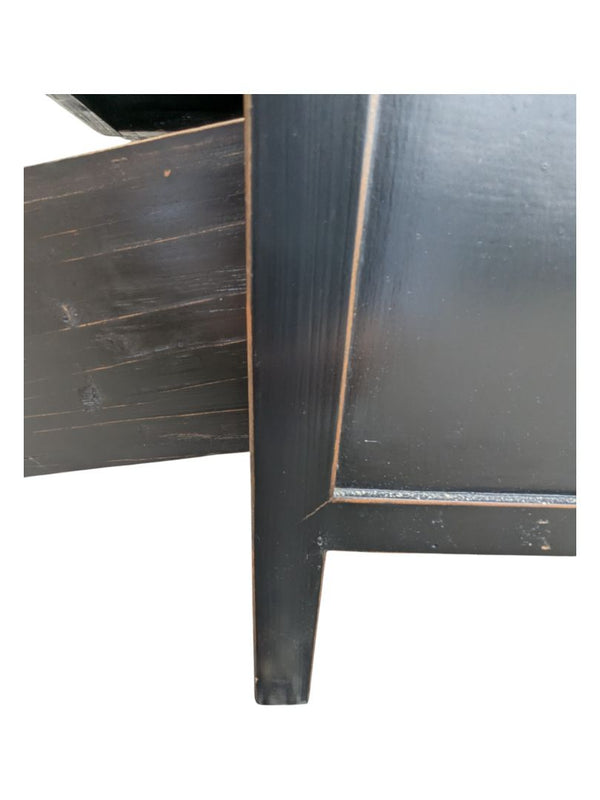 Vintage Black Wooden Apothecary-Style Chest Drawer/ Dresser