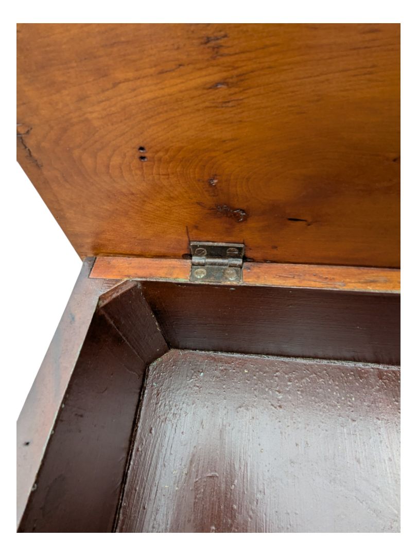 Vintage Wooden Lift-Top Dry Sink Cabinet