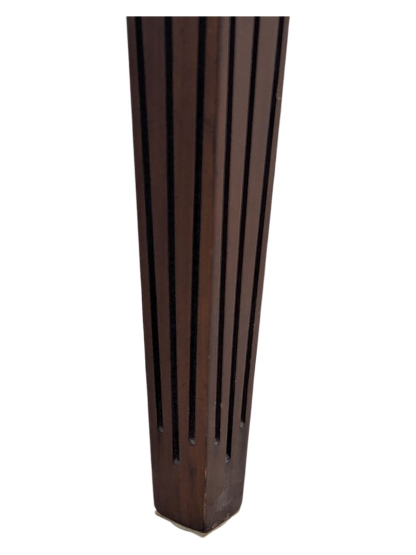 Set of Two Wooden Chairs with Velvet Cushions