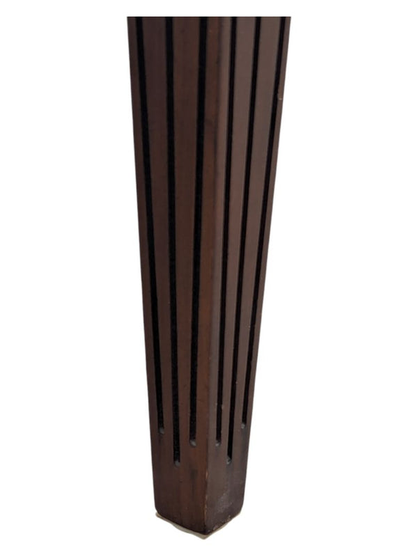 Set of Two Wooden Chairs with Velvet Cushions