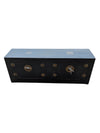 Black Lacquered Wood Credenza w/ Chinese Brass Hardware