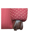 Burgundy VIntage Upholstered Wingback Arm Chair