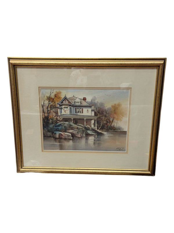 Gustave Wander Original Landscape Watercolour Painting