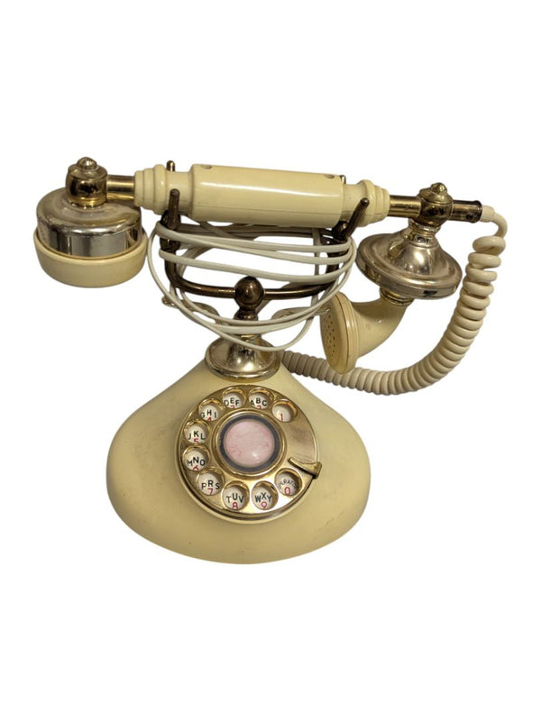 Vintage French Princess Style TeleConcept Rotary Dial Telephone
