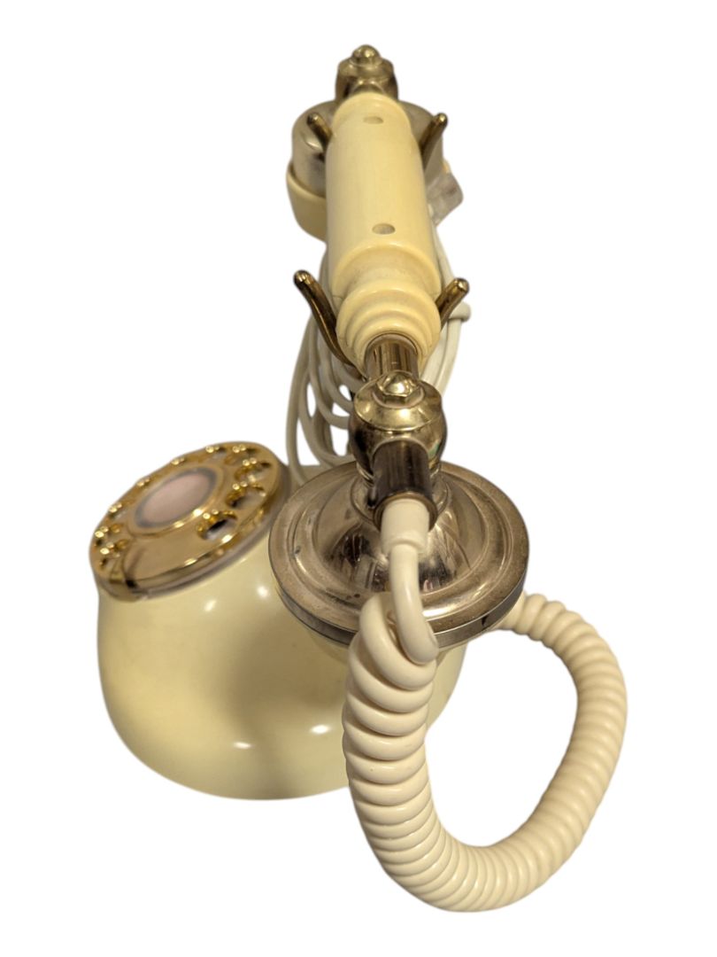 Vintage French Princess Style TeleConcept Rotary Dial Telephone