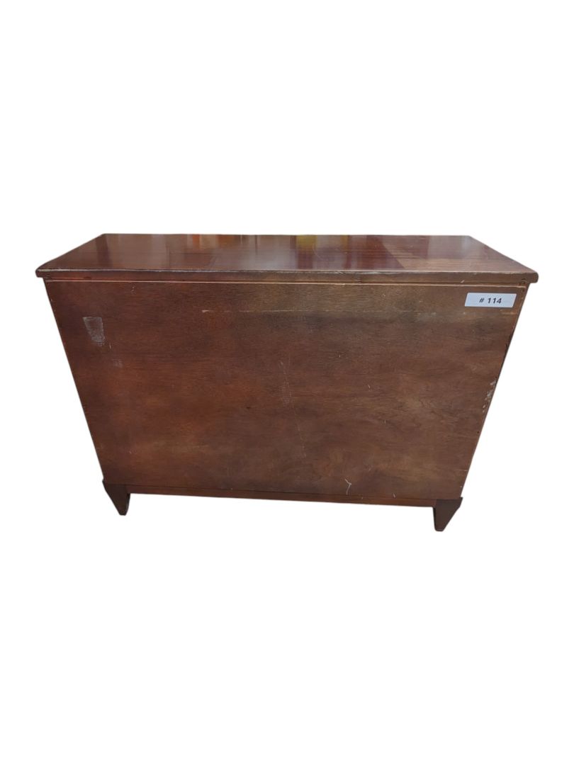 Solid Wood Sideboard Buffet w/ 4 Decorative Doors (2 Functional)