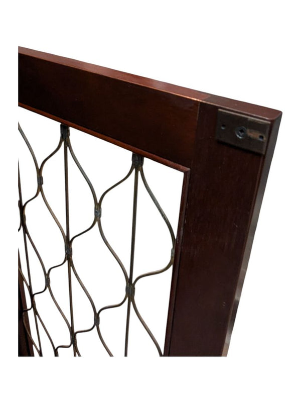 Solid Wood Sideboard Buffet w/ 4 Decorative Doors (2 Functional)