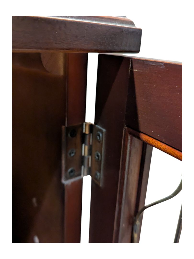 Solid Wood Sideboard Buffet w/ 4 Decorative Doors (2 Functional)