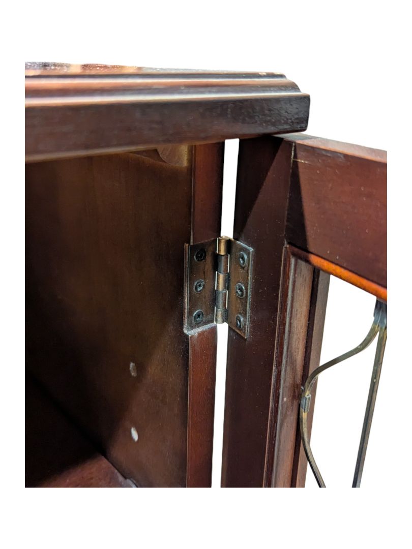 Solid Wood Sideboard Buffet w/ 4 Decorative Doors (2 Functional)