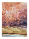 Arte Cunanan (1991) – Autumn River Landscape – Original Watercolor