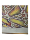 Home Glyph Palangue Rubbing Painting Print by Carlos Balam