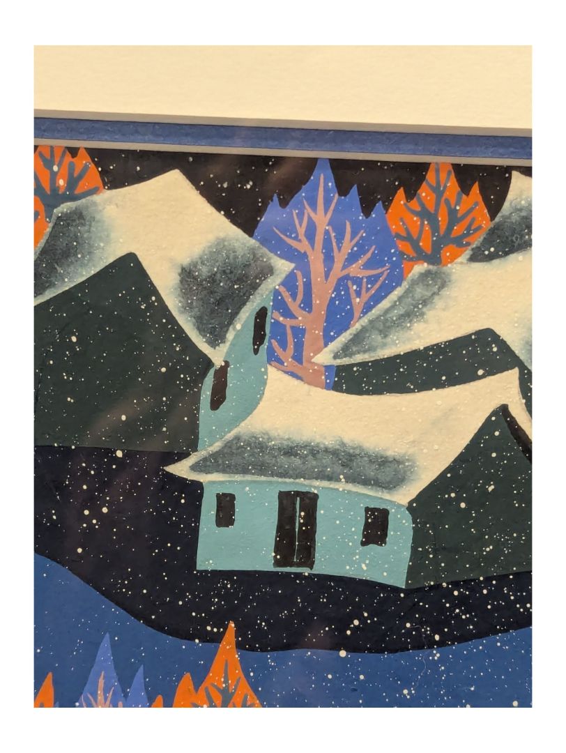 Sheng Pu “Returning to Port at Night” (2015) – Gouache on Rice Paper