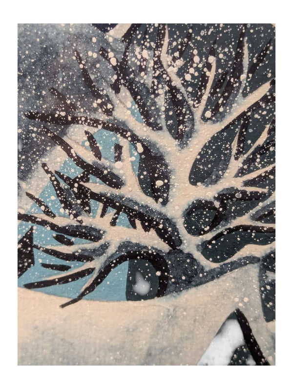 Sheng Pu “Returning to Port at Night” (2015) – Gouache on Rice Paper