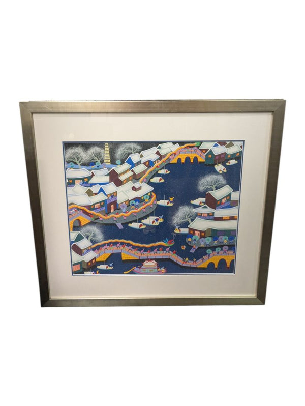 Sheng Pu Untitled Winter Festival (2015) – Gouache on Rice Paper