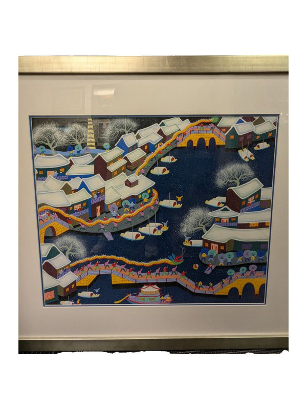 Sheng Pu Untitled Winter Festival (2015) – Gouache on Rice Paper