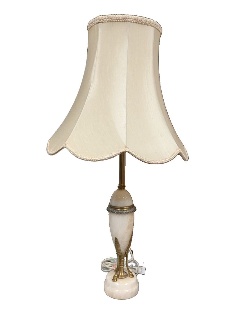 Vintage Italian Style Leviton Marble Table Lamp