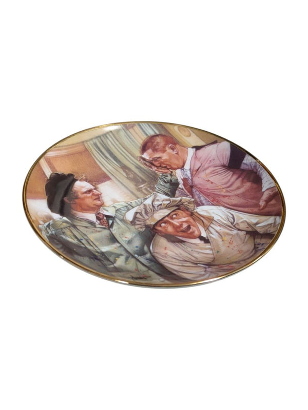 Pop Art "The Three Stooges" Franklin Mint Collectable Plate