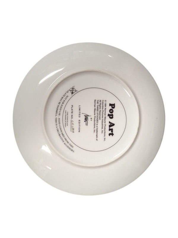 Pop Art "The Three Stooges" Franklin Mint Collectable Plate