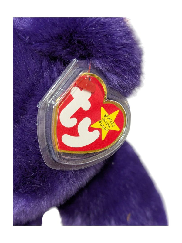 "Princess Diana" Purple TY Bear Plushie
