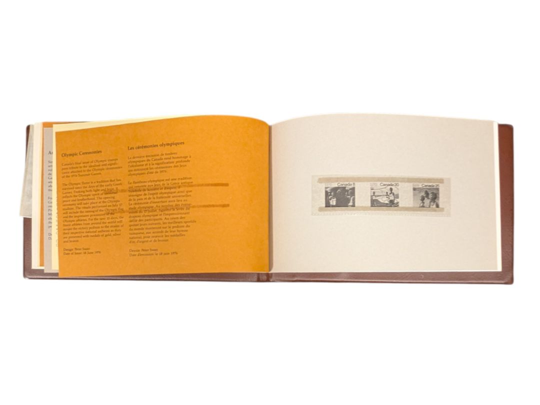 Canada Olympic Stamp Souvenir Collection Aug 1975 - Jun 1976