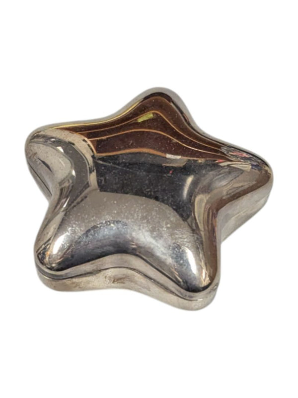 EP Steel Silver Plated Star Shape Trinket Box