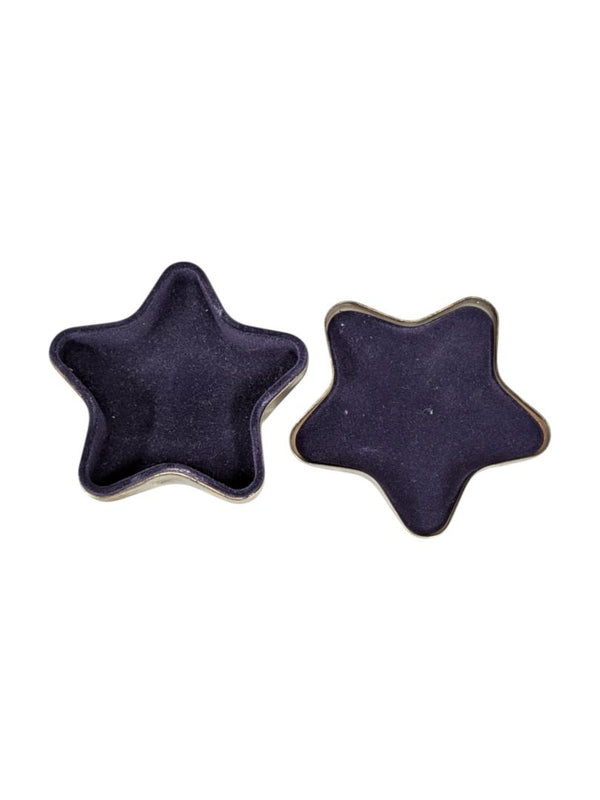 EP Steel Silver Plated Star Shape Trinket Box