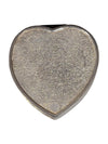 Vintage Silvertone Heart Shape Jewelry Box