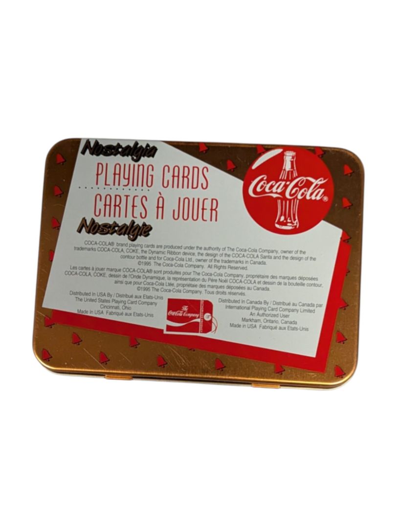 1995 Coca-Cola Playing Card TIN with NO CARDS