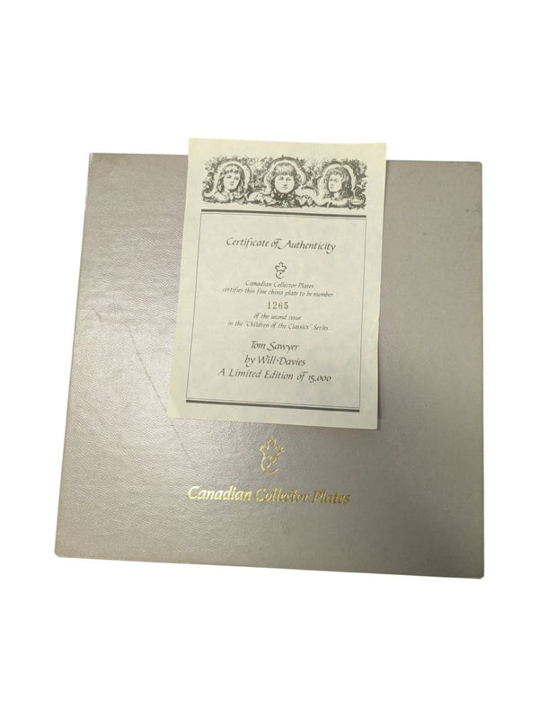 "Tom Sawyer" Limited Edition Canadian Collector Plates