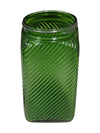 Depression Era Green Ribbed Jar