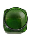 Depression Era Green Ribbed Jar