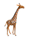 Genuine Leather Giraffe Sculpture