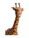 Genuine Leather Giraffe Sculpture