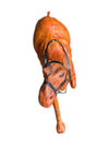 Genuine Leather Resting Camel Sculpture