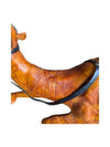 Genuine Leather Resting Camel Sculpture