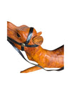 Genuine Leather Resting Camel Sculpture