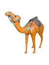 Genuine Leather Standing Camel Sculture