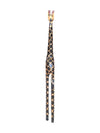 Pair of 2 Red-eyed Wooden Giraffes