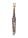 Pair of 2 Red-eyed Wooden Giraffes