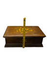 Vintage Muti-Compartment Cedar Trinket Box