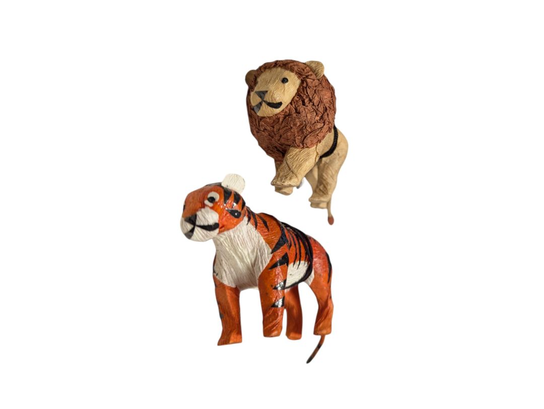 Paper Mache Animal Ornamnet (Bundle of 2)