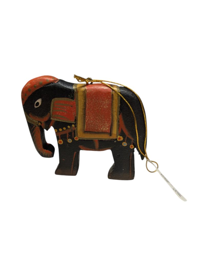 Hand-Painted Elephant Ornament