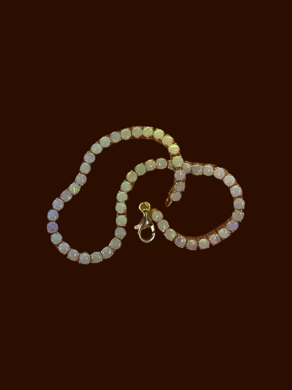 Effy 14K Yellow Gold Opal Bracelet w/ COA, Insurance Appraisal