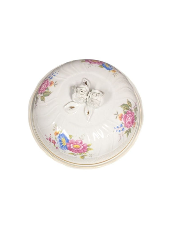 Hollohaza Hungary Covered Porcelain Dish
