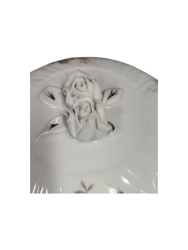 Hollohaza Hungary Covered Porcelain Dish