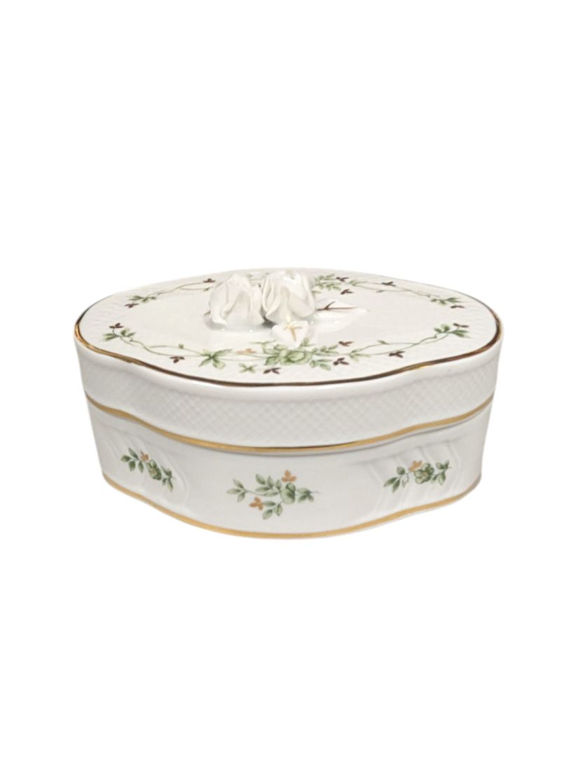 Vintage Hollohaza Hungary Porcelain China Set (set of 3)
