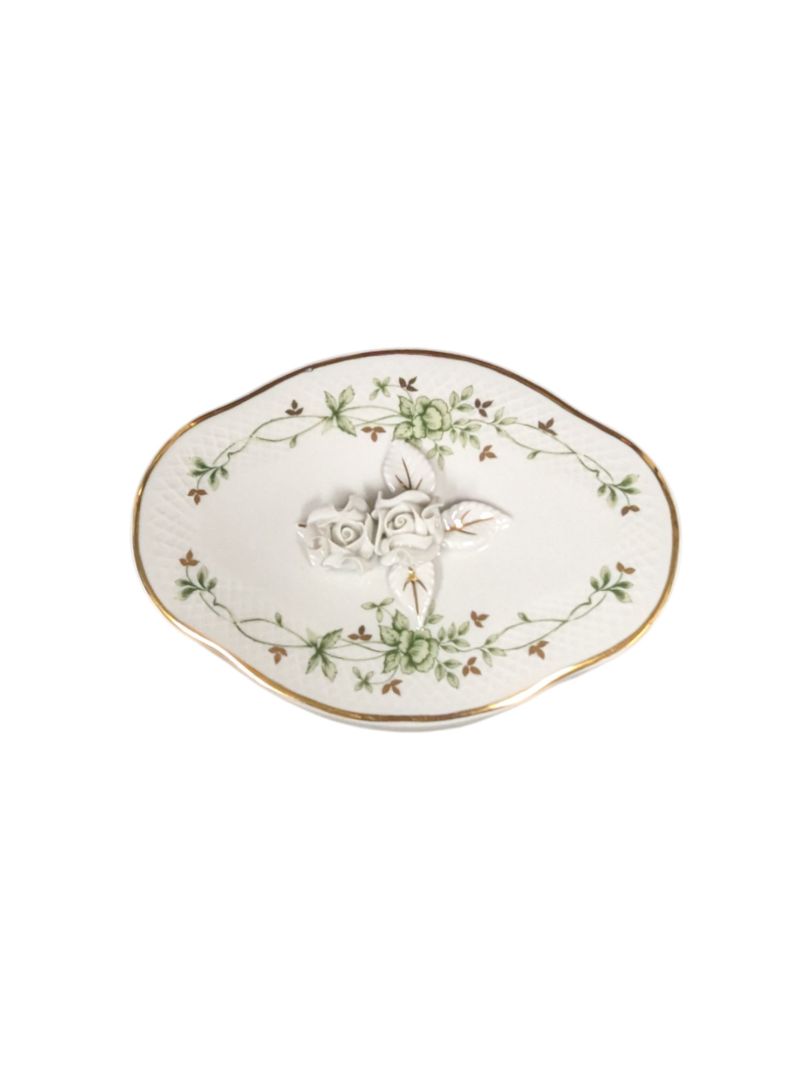 Vintage Hollohaza Hungary Porcelain China Set (set of 3)