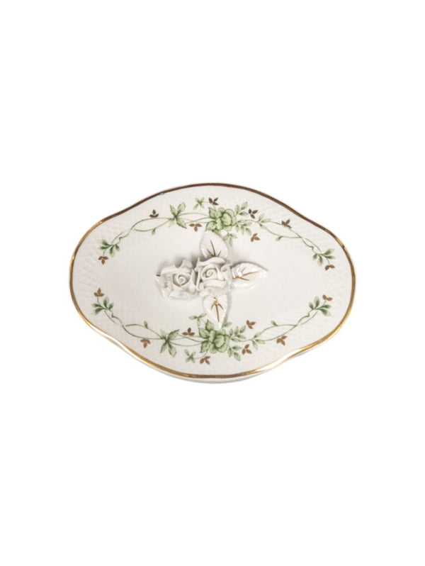 Vintage Hollohaza Hungary Porcelain China Set (set of 3)
