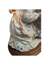 A. Belcari Girl and Dog Capodimonte Porcelain Sculpture
